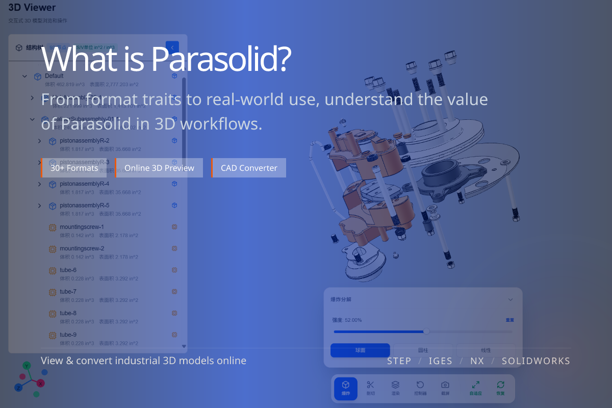WO3D en/what is parasolid 页面展示图