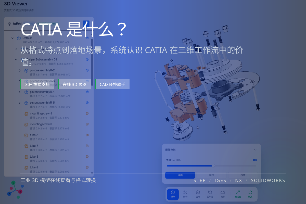 WO3D what is catia 页面展示图